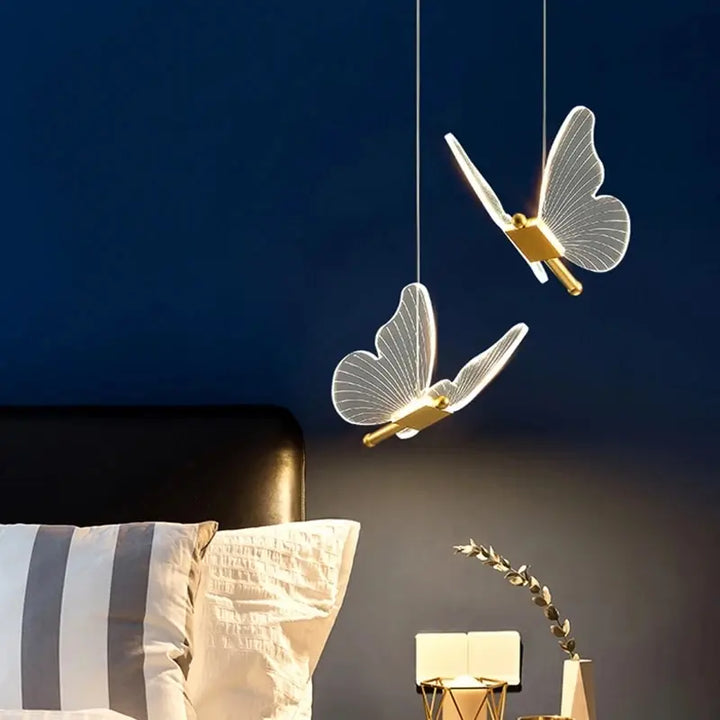 LED-Pendelleuchte in Schmetterlingsform – Designerleuchte für Schlafzimmer und Wohnzimmer