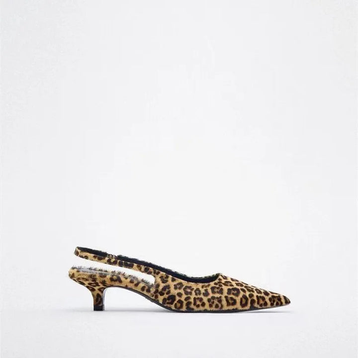 Elegante Damenpumps mit Leopardenmuster