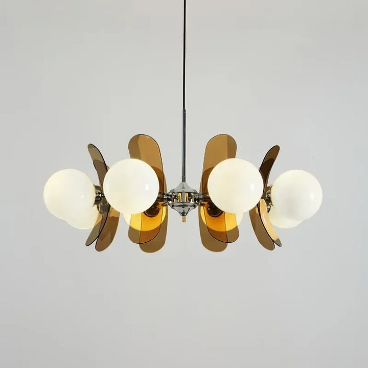 Pendelleuchte im Retro-Bauhaus-Stil mit Kugelschirmen