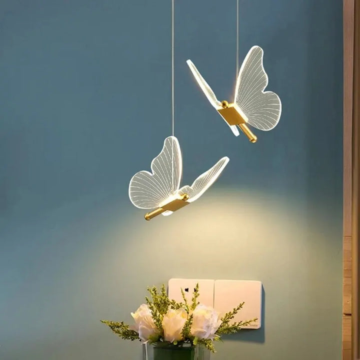 LED-Pendelleuchte in Schmetterlingsform – Designerleuchte für Schlafzimmer und Wohnzimmer