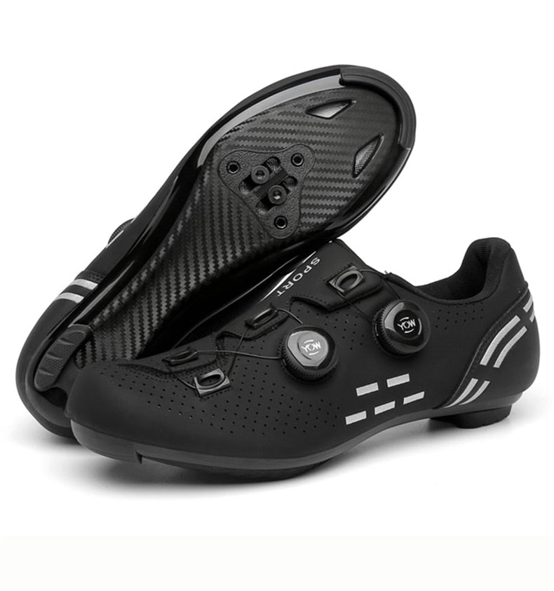 Fahrradschuhe mit mechanischer Verriegelung