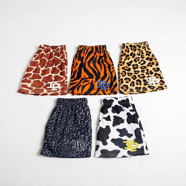 Kurze Herren-Shorts mit Tiermuster