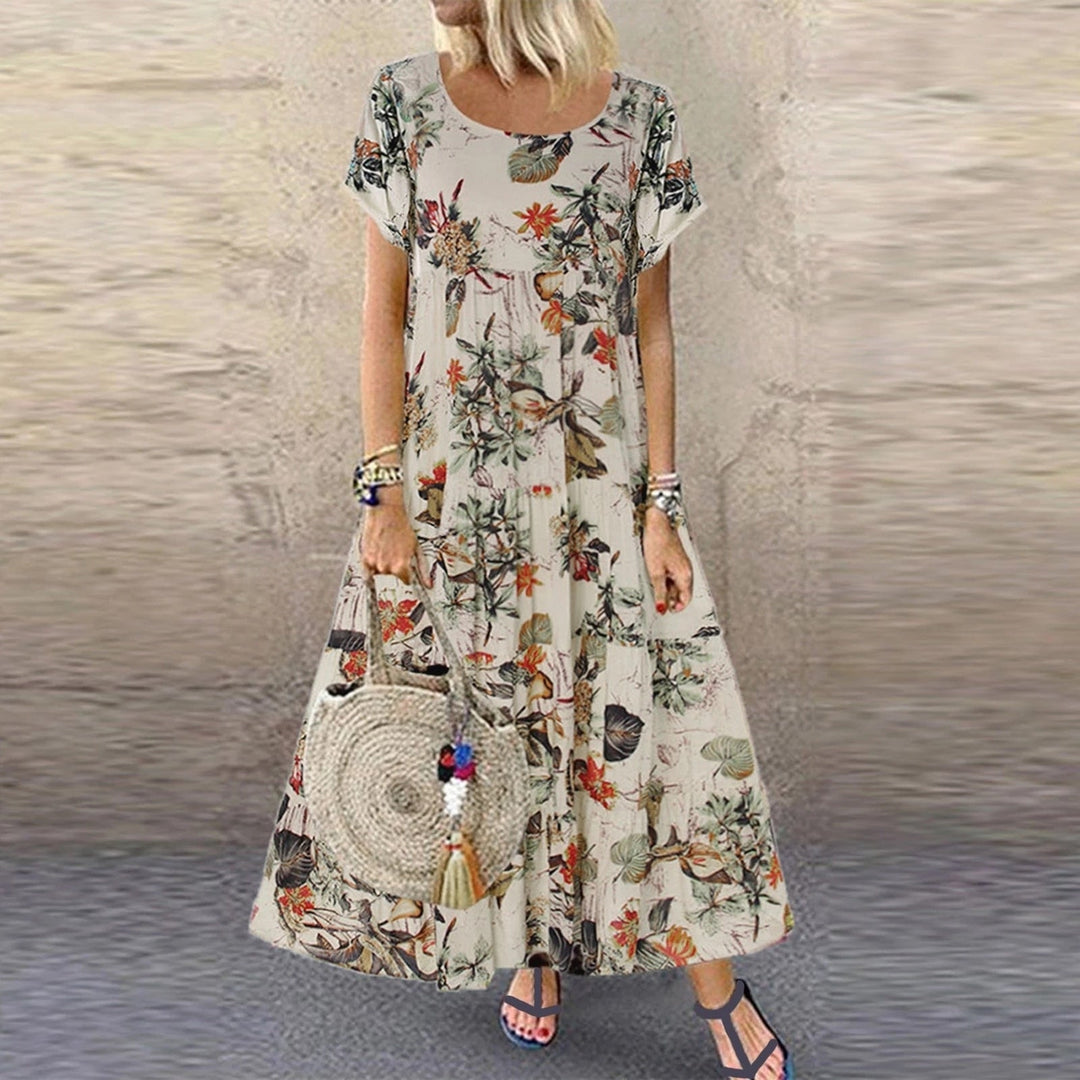 Maxikleid mit floralem Muster