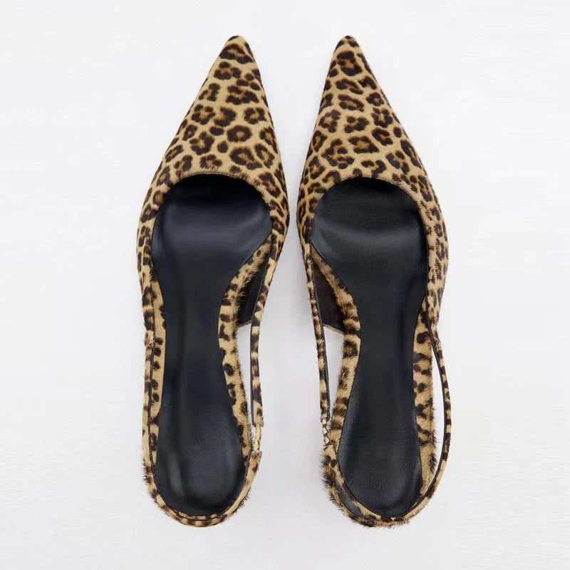 Elegante Damenpumps mit Leopardenmuster