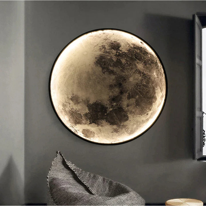 Dekorative LED-Wandleuchte in Mondform