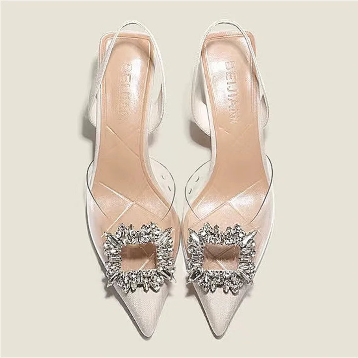Stilettos mit Kristall-Verzierung