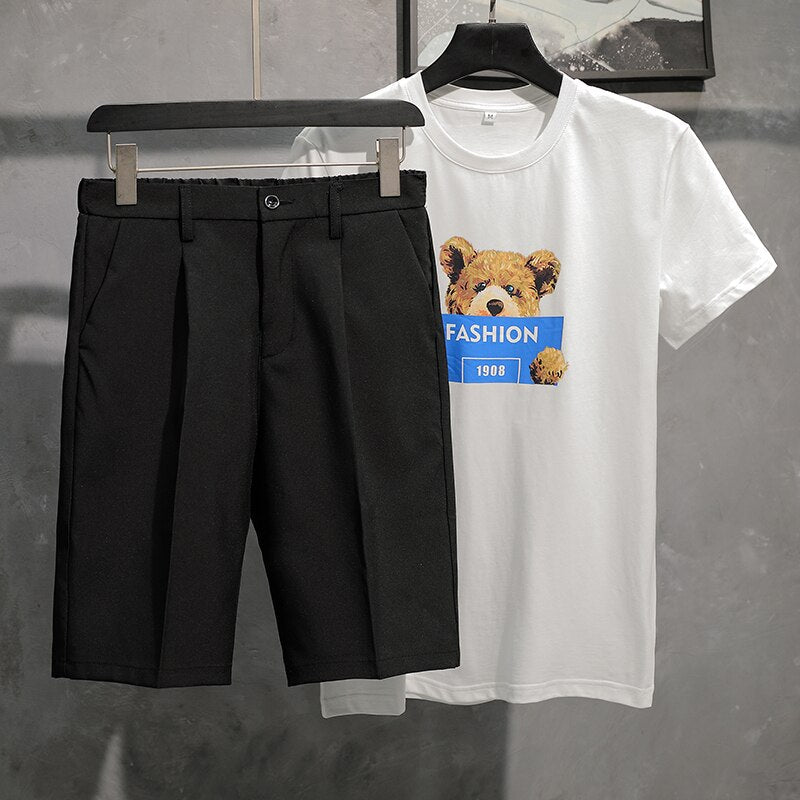 Elegante Herrenshorts mit Plissee-Details