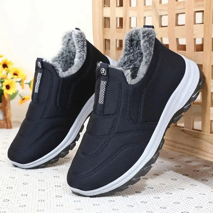 Herren-Wasserdichte Winterstiefel mit Futter und Slip-On-Design