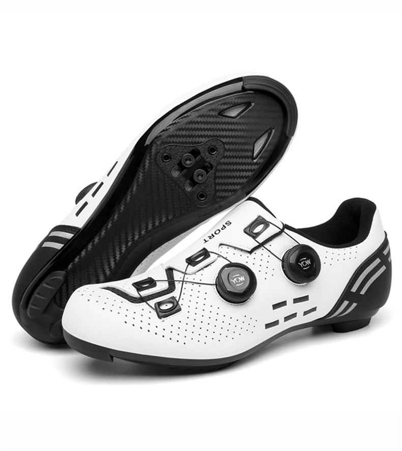 Fahrradschuhe mit mechanischer Verriegelung
