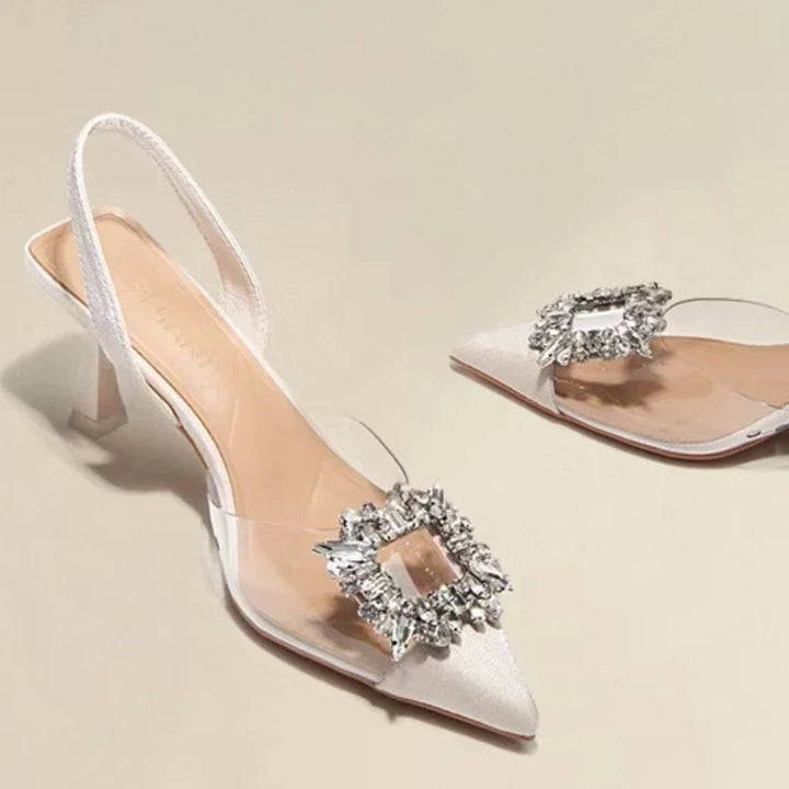 Stilettos mit Kristall-Verzierung