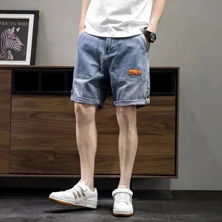 Modische Herren Denim Shorts mit funktionellen Taschen