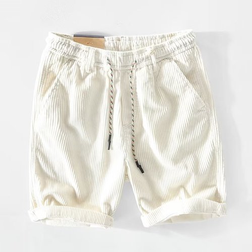 Cord-Shorts für Männer mit Kordel