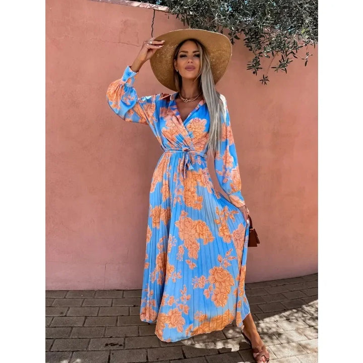 Luftiges Maxikleid mit floralem Muster