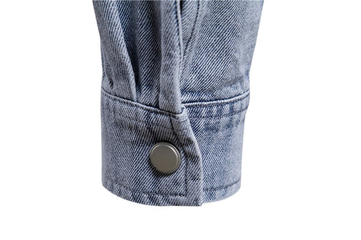 Langärmeliges Denim-Hemd für Männer