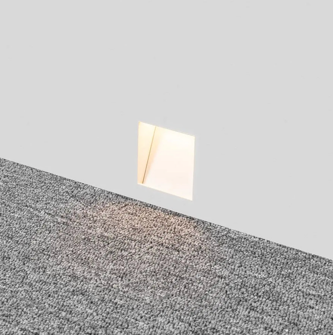 Einbau-LED-Wandleuchte – quadratische Stufenleuchte zur Wandmontage