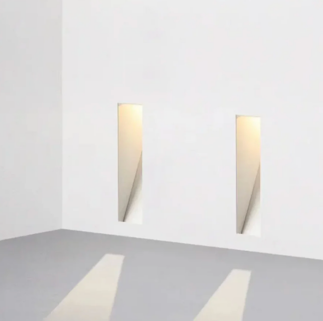 Einbau-LED-Wandleuchte – quadratische Stufenleuchte zur Wandmontage