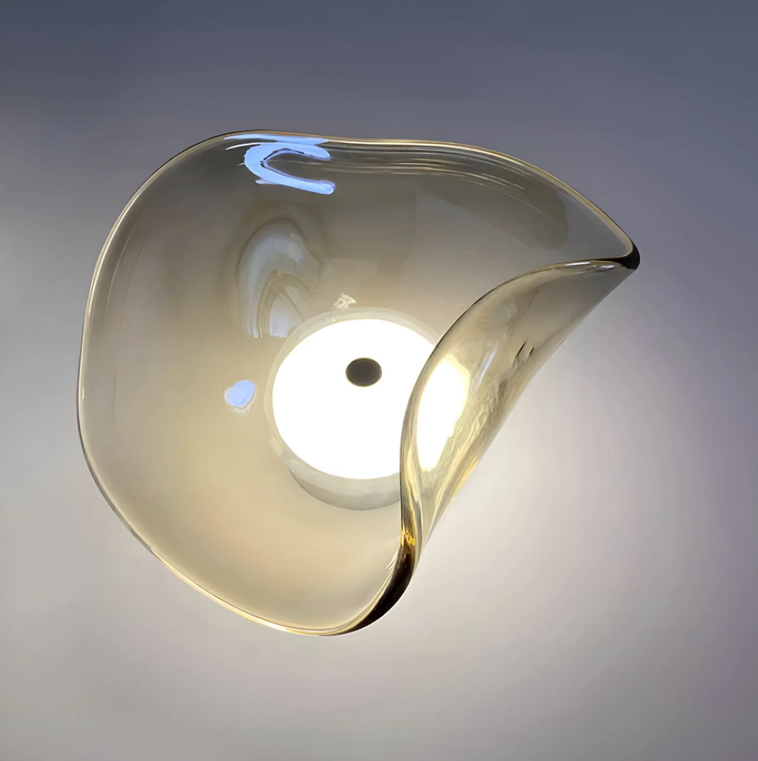 Design-Wandleuchte mit organischem Schirm – Moderne LED-Wandleuchte