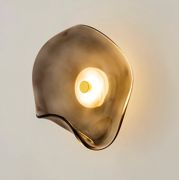 Design-Wandleuchte mit organischem Schirm – Moderne LED-Wandleuchte