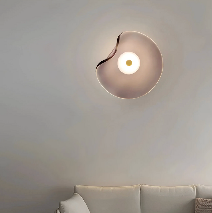 Design-Wandleuchte mit organischem Schirm – Moderne LED-Wandleuchte