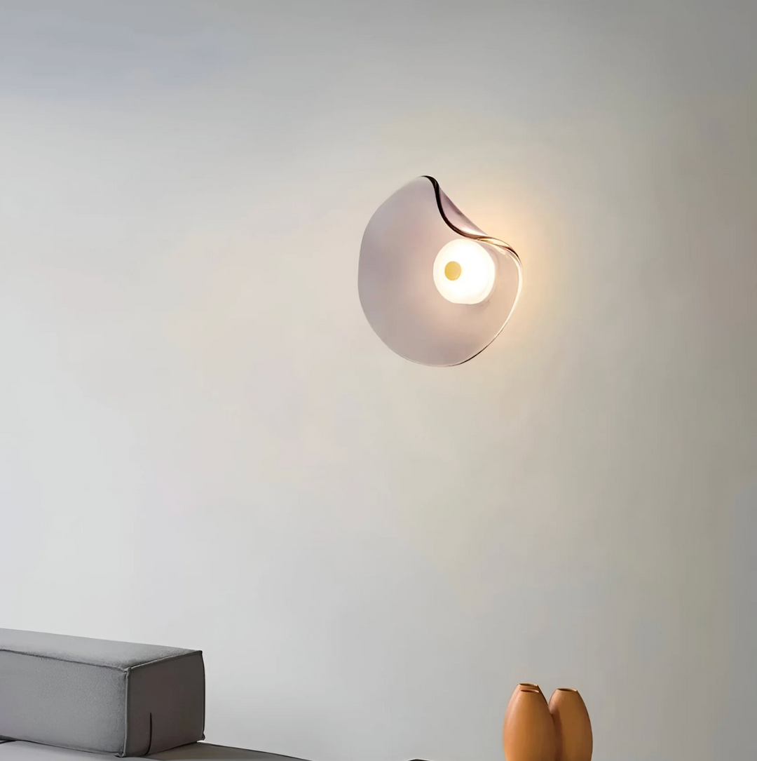 Design-Wandleuchte mit organischem Schirm – Moderne LED-Wandleuchte