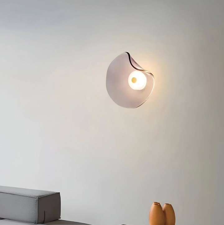 Design-Wandleuchte mit organischem Schirm – Moderne LED-Wandleuchte