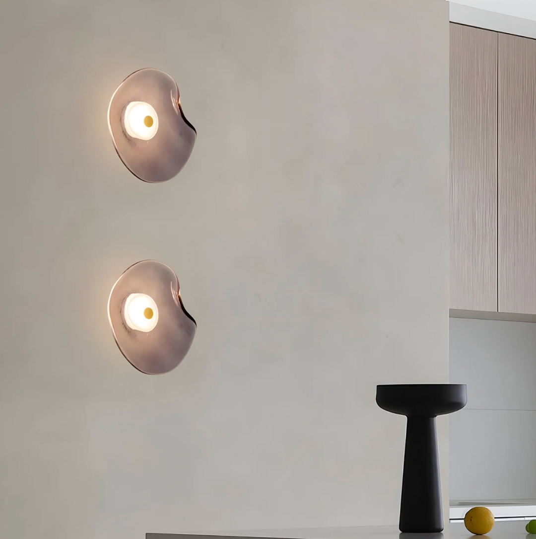 Design-Wandleuchte mit organischem Schirm – Moderne LED-Wandleuchte