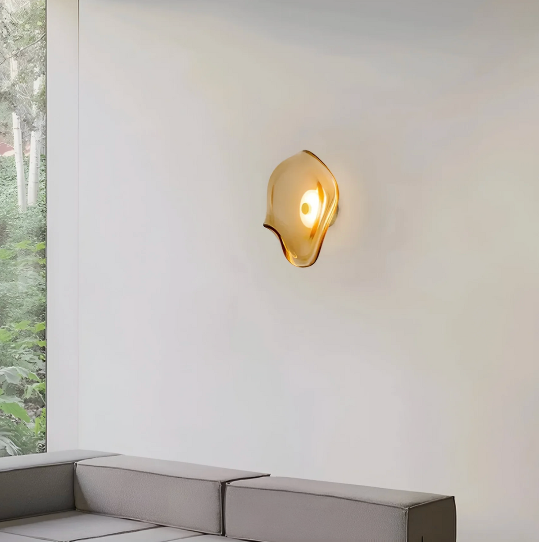 Design-Wandleuchte mit organischem Schirm – Moderne LED-Wandleuchte