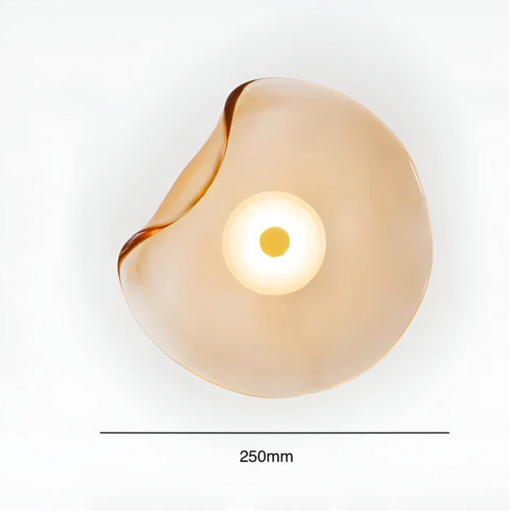 Design-Wandleuchte mit organischem Schirm – Moderne LED-Wandleuchte