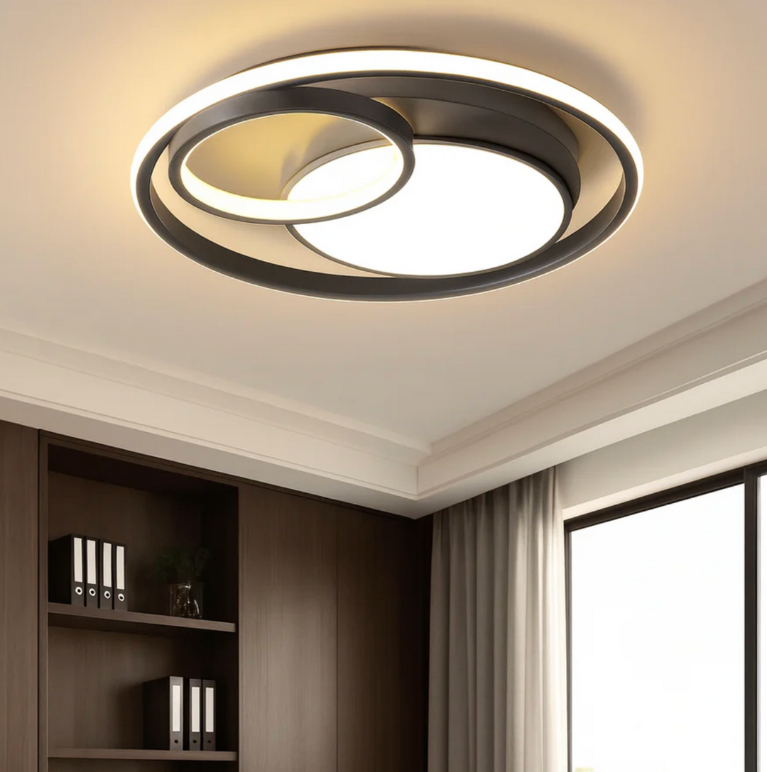 Moderne LED-Deckenleuchte mit Ringdesign