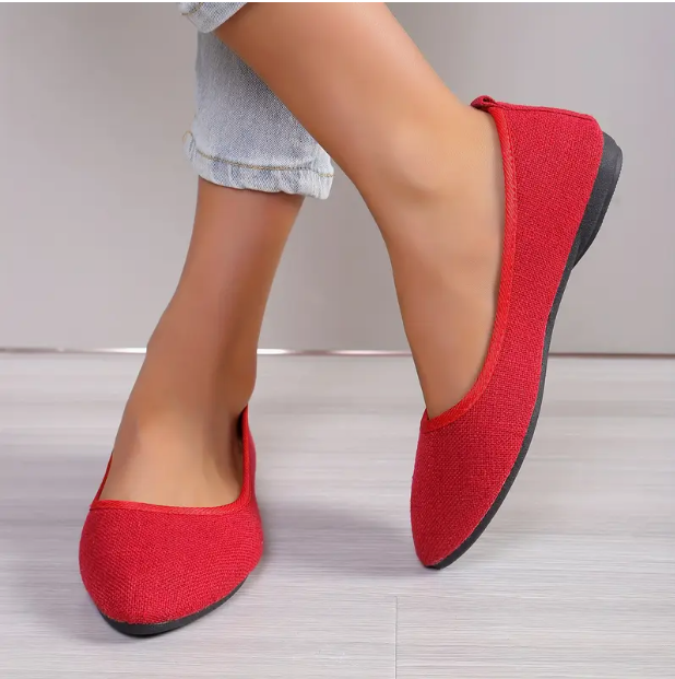 Damen-Orthopädische Ballerinas mit elastischem Obermaterial