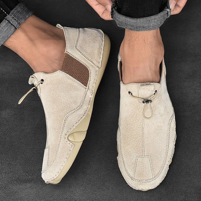 Elegante Herren Mokassins aus Naturleder