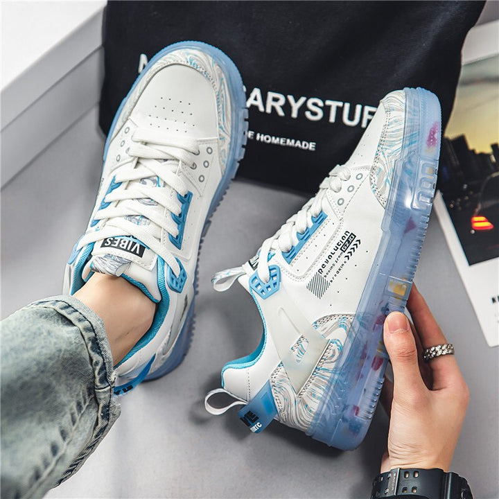 Hohe Herren-Turnschuhe im Basketball-Stil