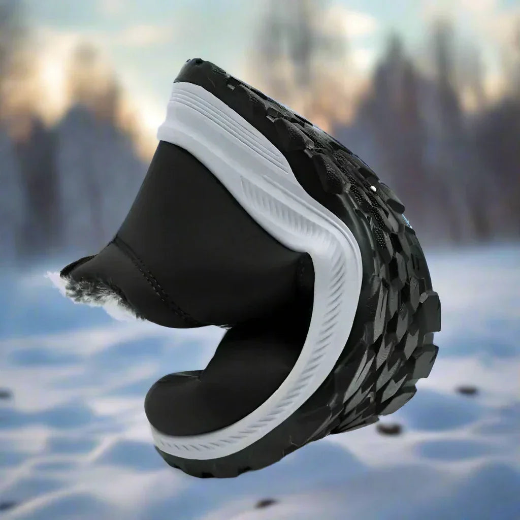Herren-Wasserdichte Winterstiefel mit Futter und Slip-On-Design