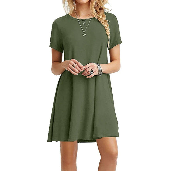Kurzärmeliges T-Shirt-Kleid für Damen