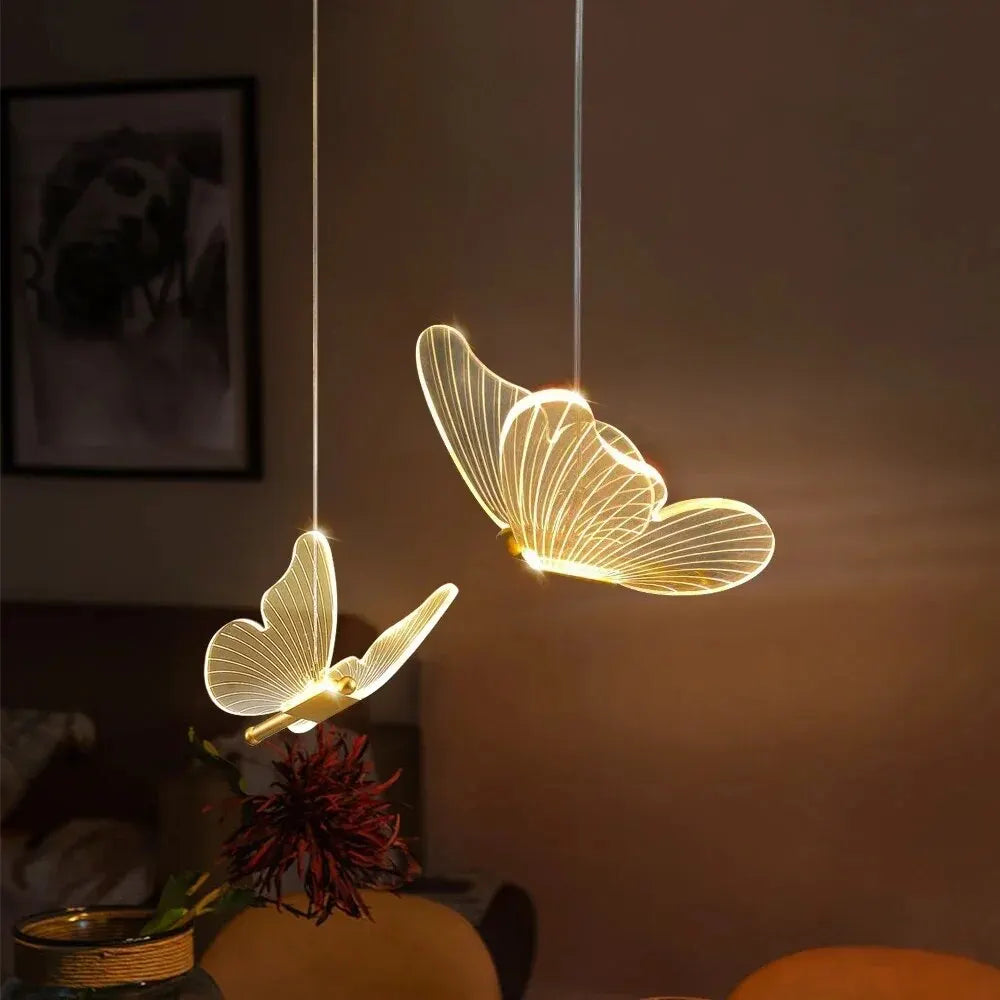 LED-Pendelleuchte in Schmetterlingsform – Designerleuchte für Schlafzimmer und Wohnzimmer