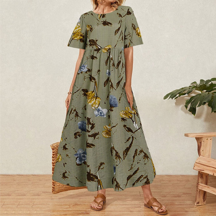 Maxikleid mit floralem Muster