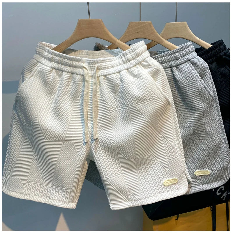Sportshorts für Männer aus strukturiertem Stoff