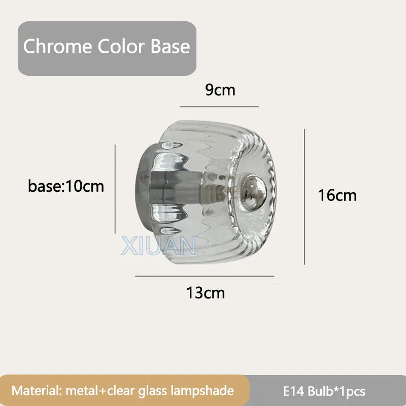 Elegante Deckenleuchte aus Glas mit Kristalldesign