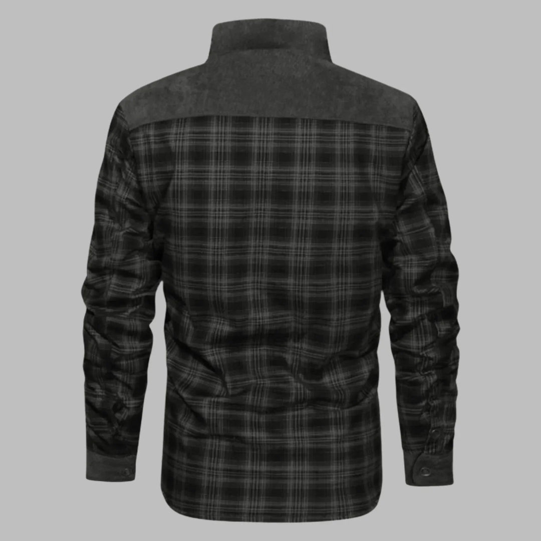 Herren-Flanelljacke mit Fütterung und Fellfutter