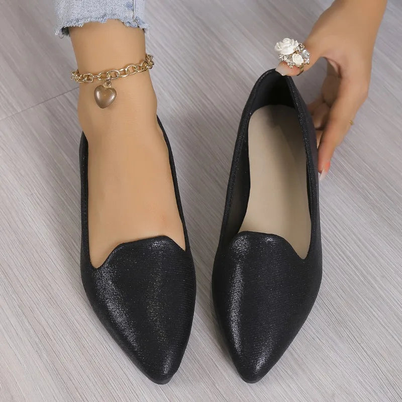 Elegante Ballerinas mit spitzer Front