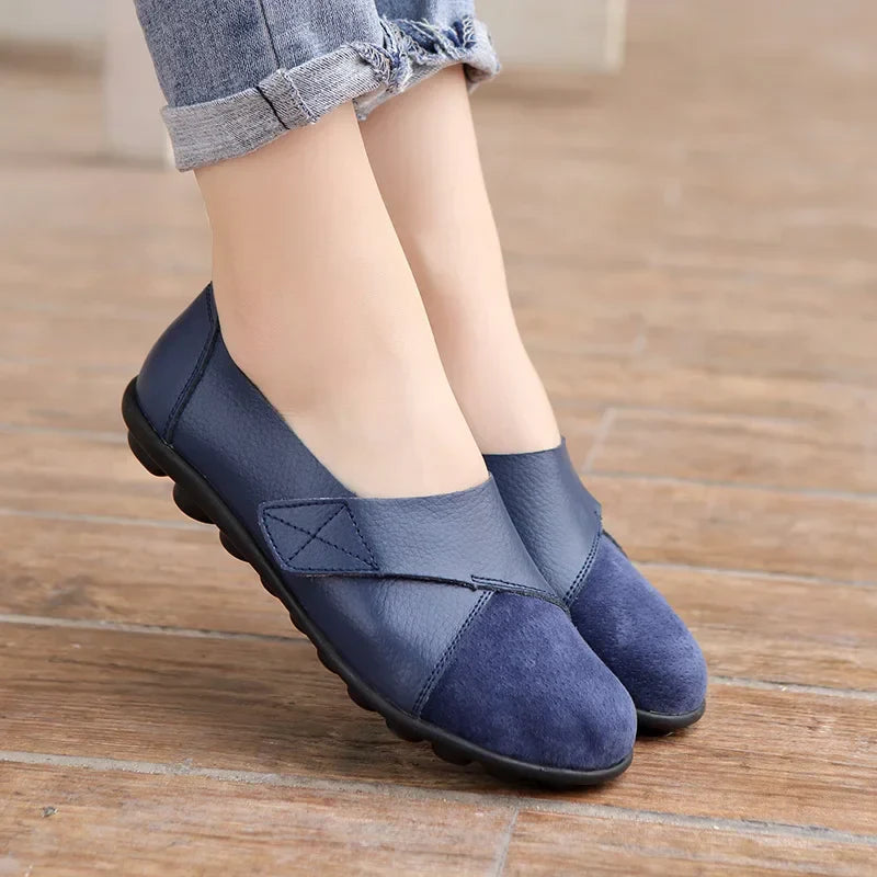 Orthopädische Damen-Schlupfstiefel mit Kunstledereinsätzen