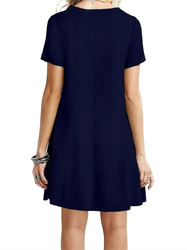 Kurzärmeliges T-Shirt-Kleid für Damen