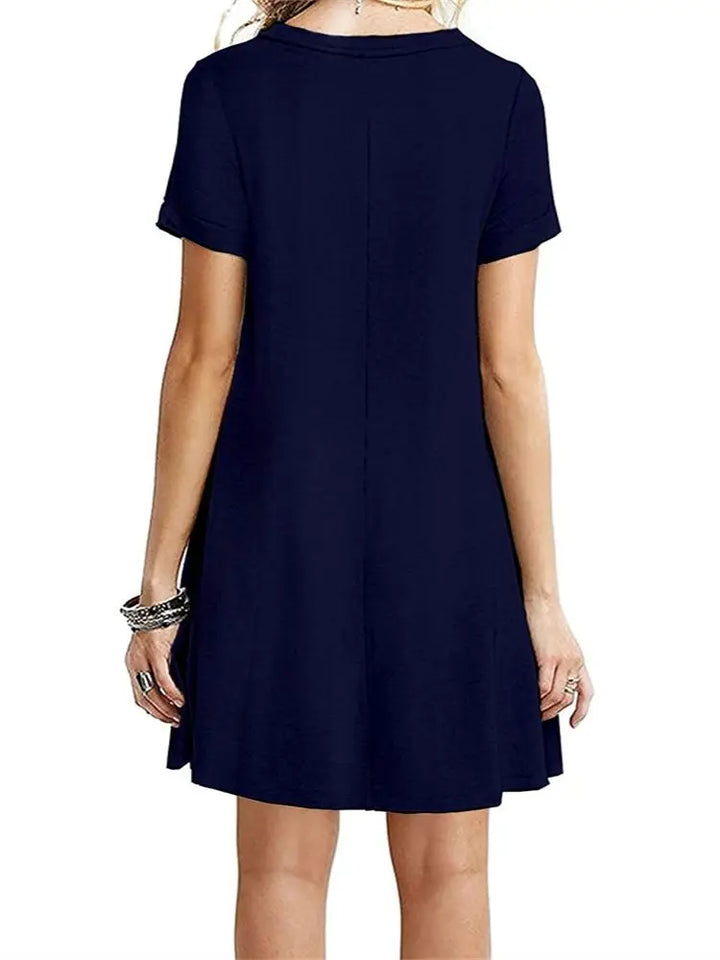 Kurzärmeliges T-Shirt-Kleid für Damen