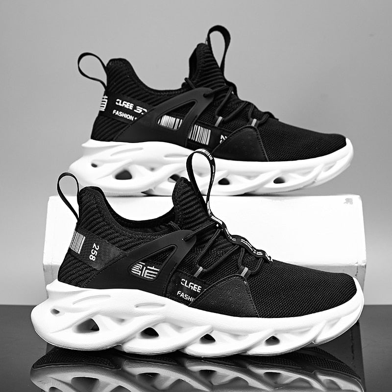 Futuristische Herren-Sportschuhe mit flexibler Sohle