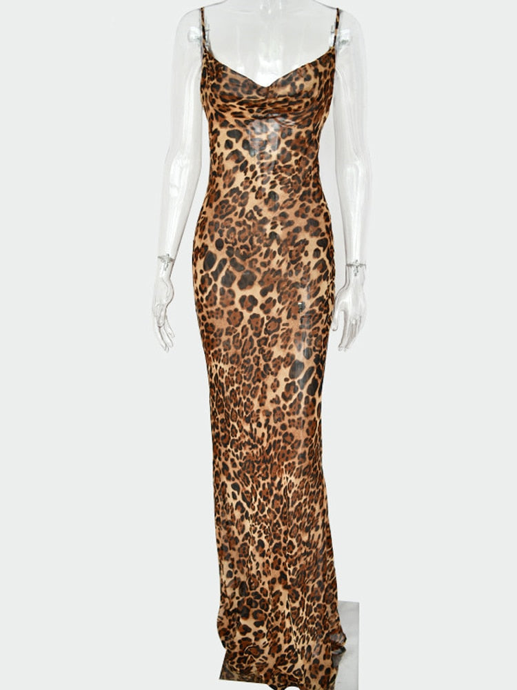 Kleid mit Leopardenmuster , "Cesar"