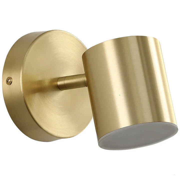 Moderne LED-Wandleuchte mit goldfarbenem Finish