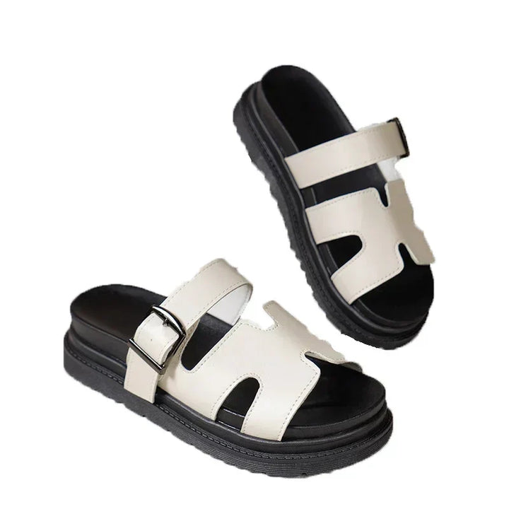 Damen Plateausandalen mit verstellbaren Riemen