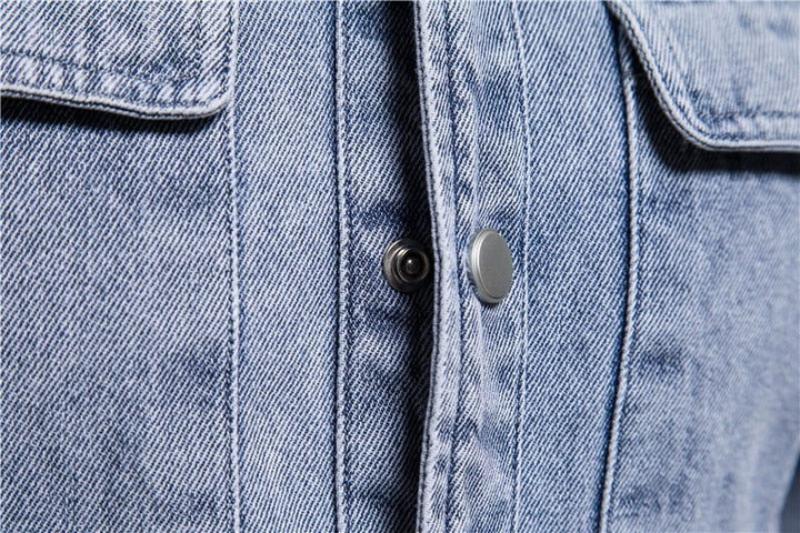 Langärmeliges Denim-Hemd für Männer