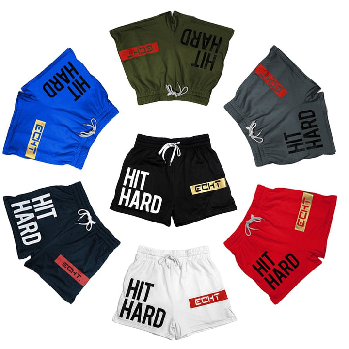 Workout-Shorts für Männer mit inspirierenden Aufschriften