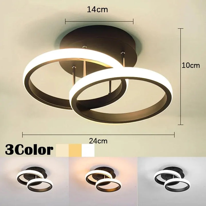 Moderne LED-Deckenleuchte – Geometrische Leuchte im modernen Stil